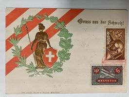 1929 Zeppelinpost, Schweizerflugkarte