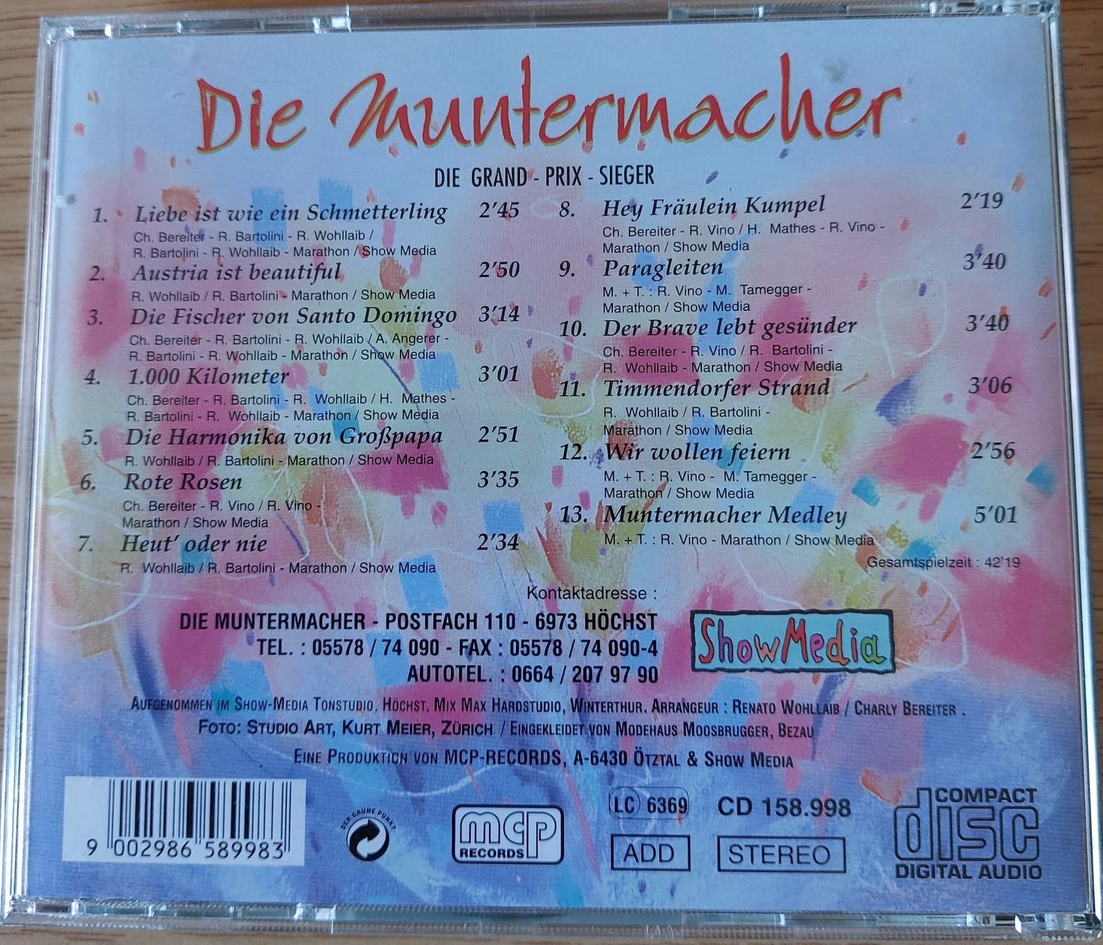 CDs: CD - Die Muntermacher. Liebe ist wie ein ... – Gebraucht aus Urtenen-Schönbühl von Kahru 1