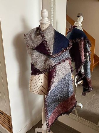 Grosser weicher Strickschal oversized / Strickstola