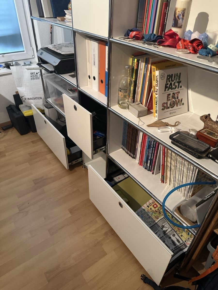 System4 Scaffali: Système d'étagères modulable blanc System4/Quadro – Usato da Murten venduto da jbaeris 2