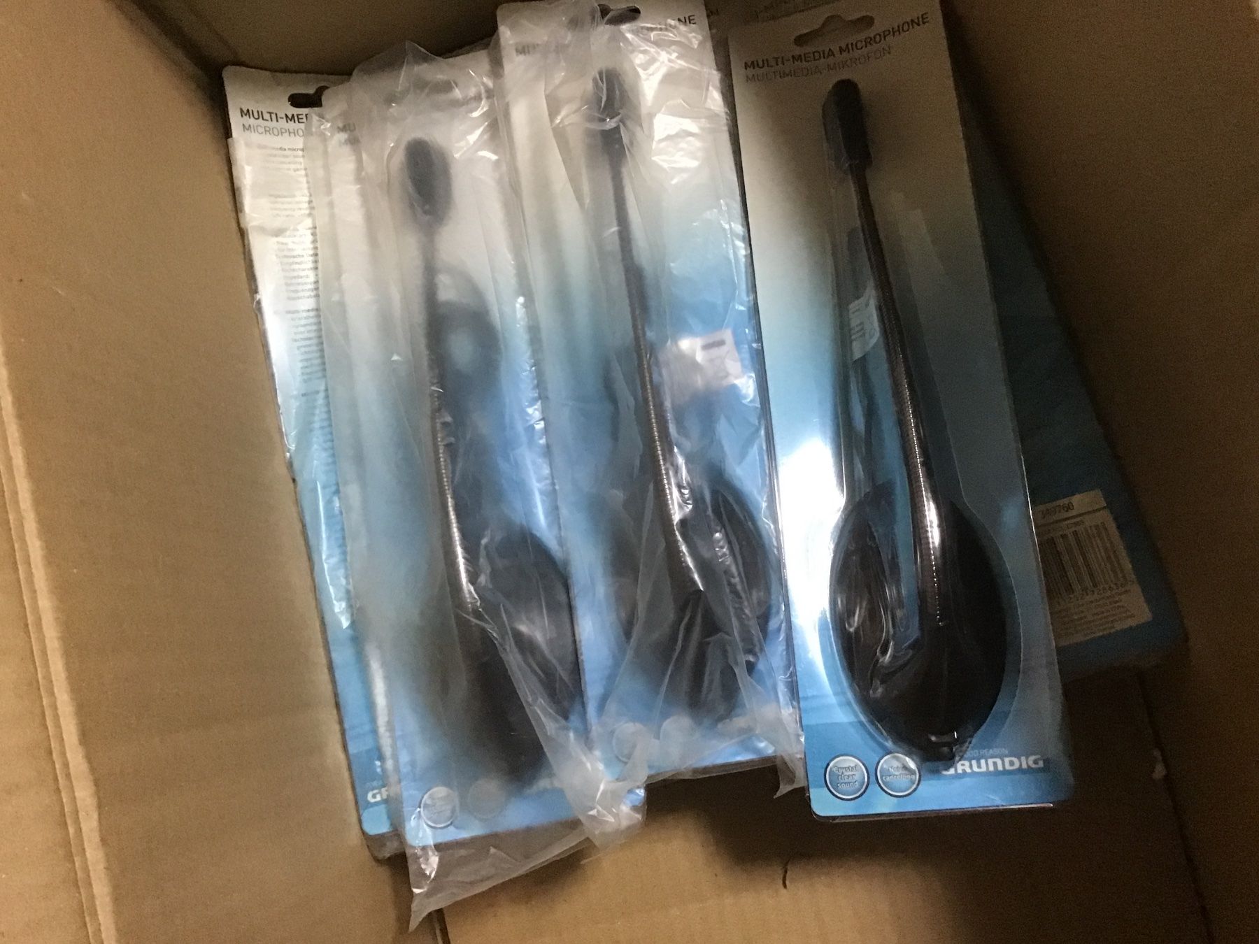 Microfoni: Lot de 10 microphone Grundig – Nuovo e nell'imballaggio originale da Lausanne venduto da topthai