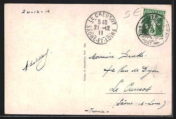 Cartoline postali: AK Magglingen, Grand Hotel de Macolin – Usato da Berlin venduto da bartko-reher 1
