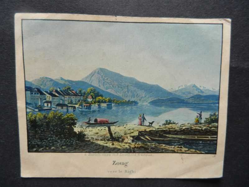 Incisioni: Zug Rigi koloriert – Usato da Risch venduto da Rischli15
