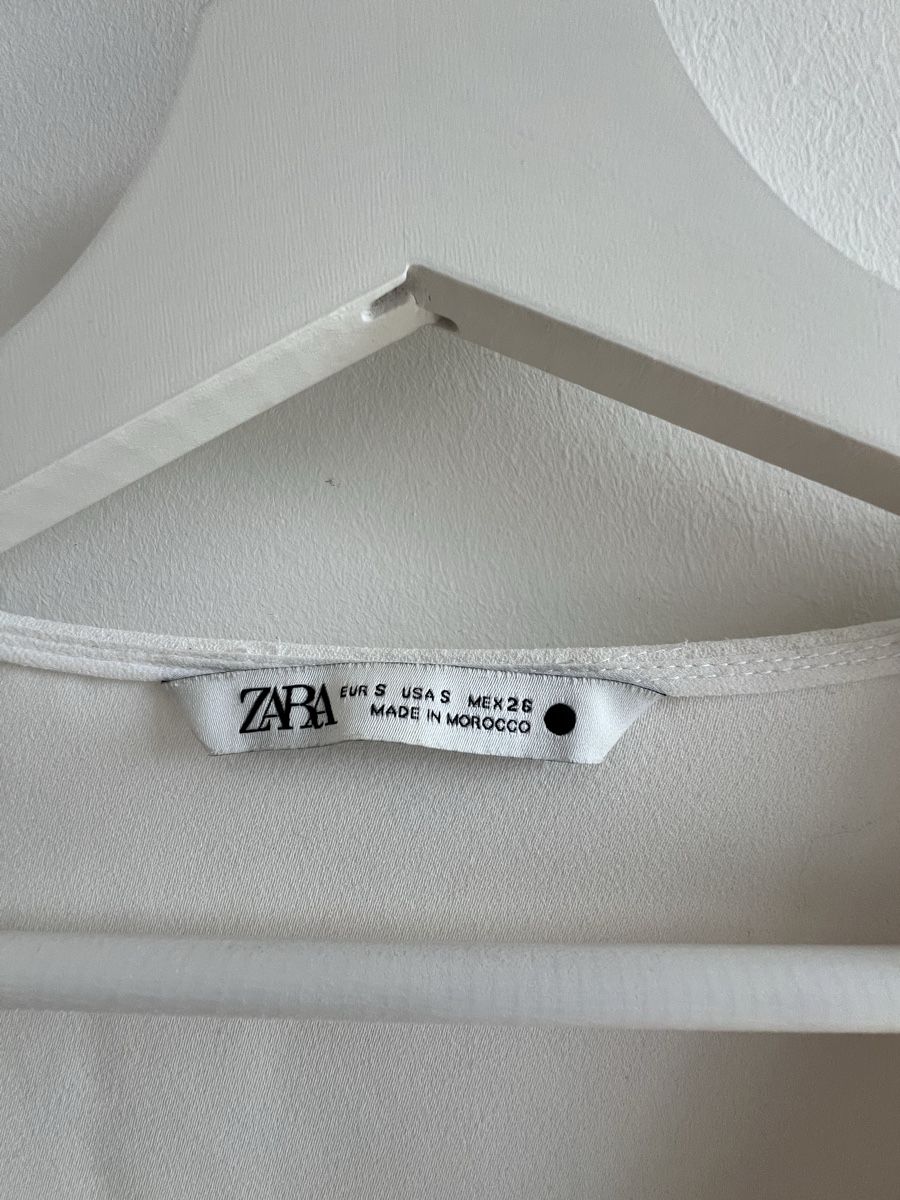 Zara Blusen: ZARA Long Sleeve Blouse White Size S – Gebraucht aus Zürich von mps_9cp7 2