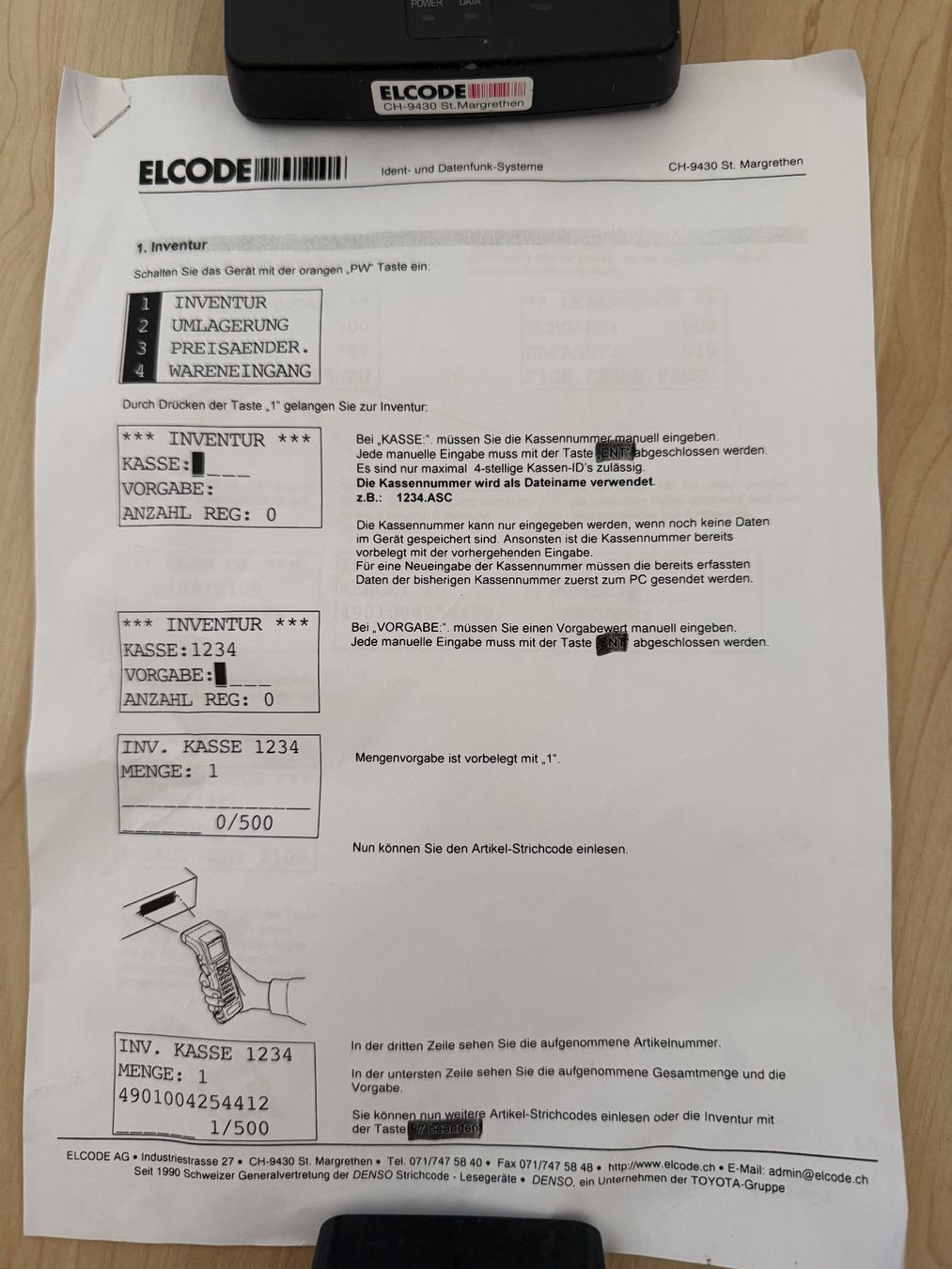 Scanner: EAN-Code Scanner – Usato da Hünikon venduto da Grand7 2