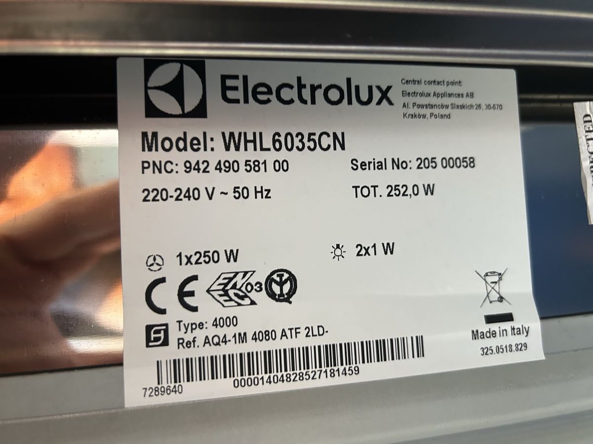 Electrolux Cappe di aspirazione: Dunstabzugshaube Elektrolux WHL6035CN – Usato da Schwarzenbach SG venduto da romnaf 2