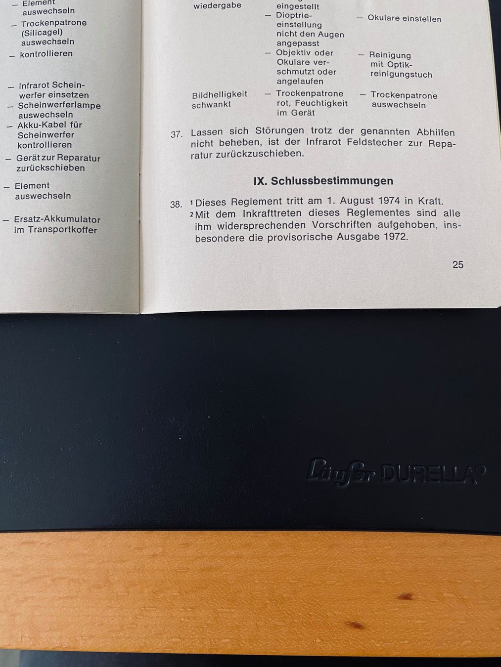 Schweizer Armee Feldstecher: Armee / Militär / Infrarot / Feldstecher / 1972 – Gebraucht aus Zollbrück von shop_2016 2