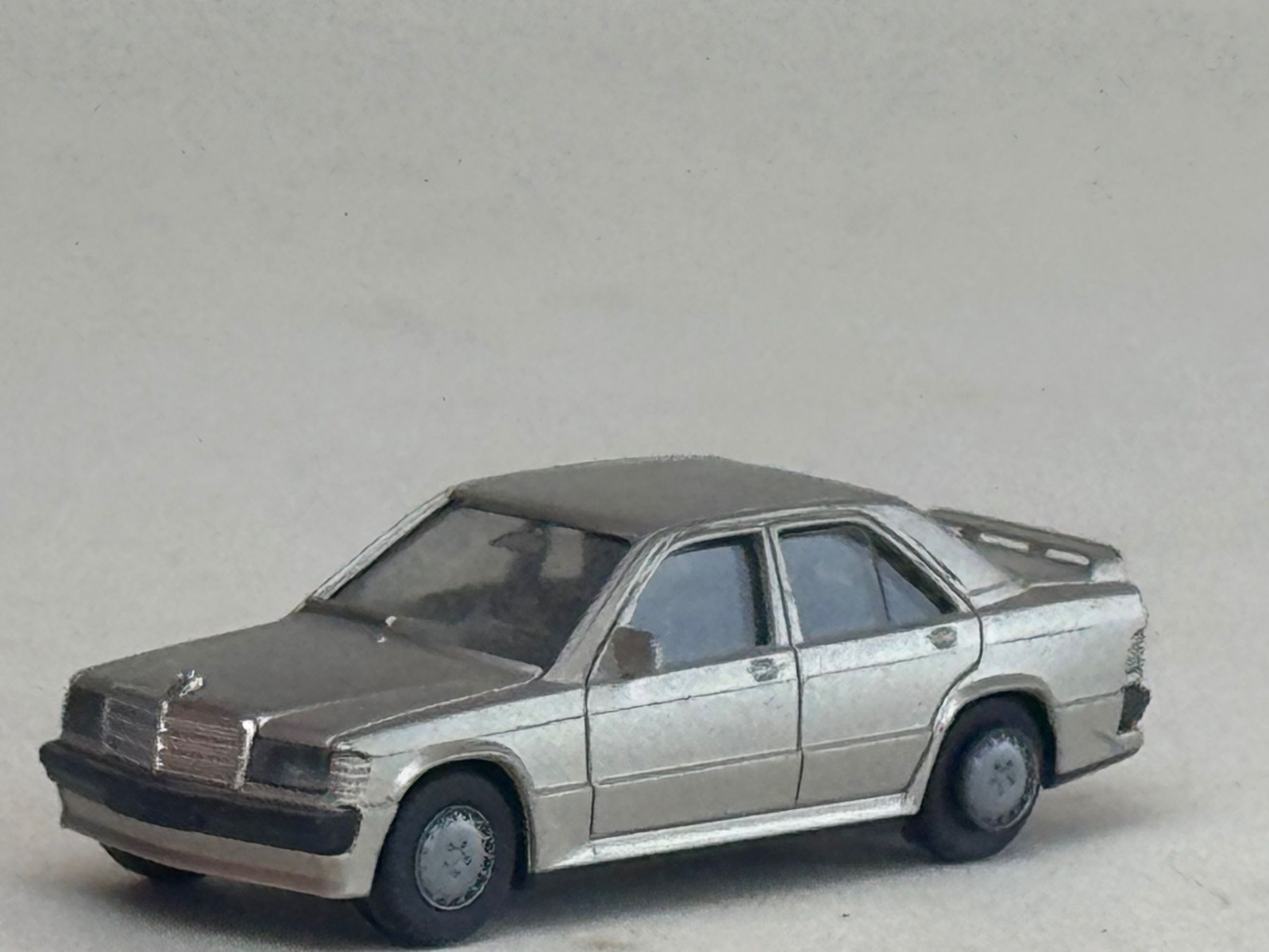 Herpa Voitures modèles: VE1- Herpa Mercedes 190 E silbern – D'occasion à Elm par Wikmtz
