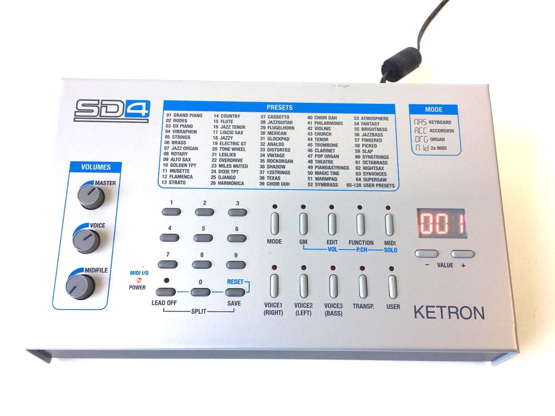 Musikinstrumente: Soundmodul Ketron SD4, Rarität – Gebraucht aus Burg AG von Auditon