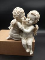 Engel Skulptur zwei Figuren Dekoration gebraucht 