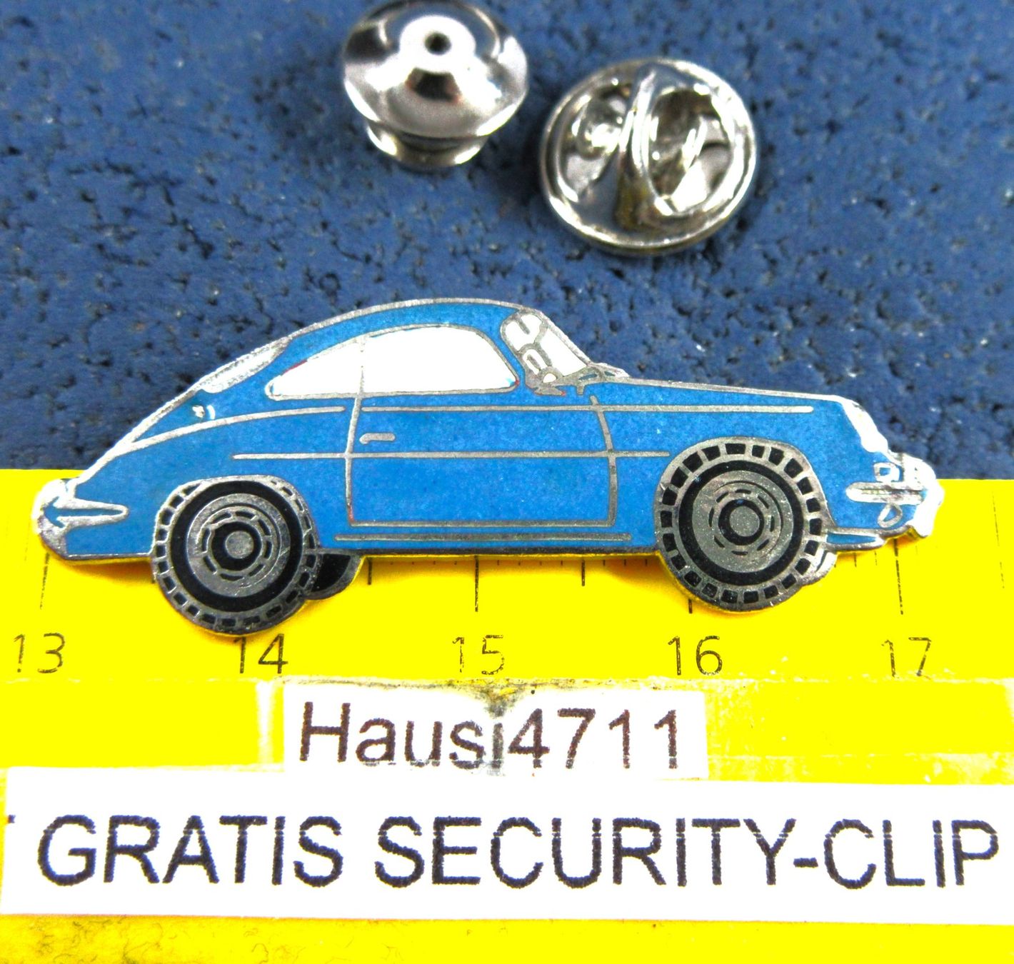 Porsche Placchette & Badge: PORSCHE 911 BLAU AUTO PIN ENAMEL – Usato da Ettingen venduto da Hausi4711