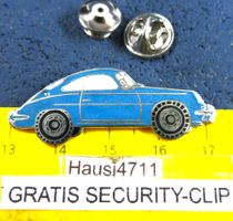 PORSCHE 911 BLAU AUTO PIN ENAMEL
