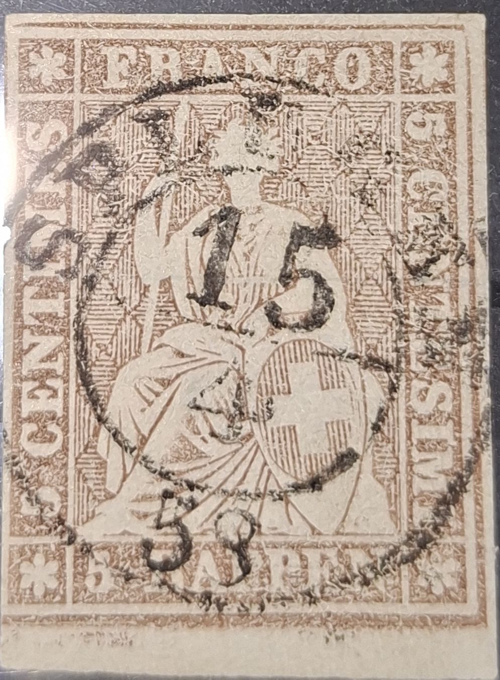 Tutti i francobolli: Strubel 22D  – Usato da Balgach venduto da SIMEON27