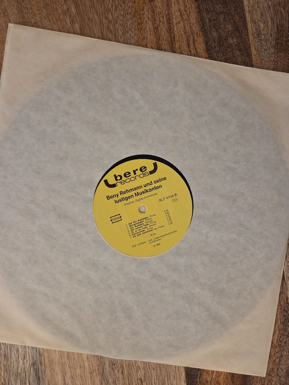 Dischi in vinile: Beny Rehmann "Uf der Autobahn" – Usato da Jegenstorf venduto da AloeVera19 2