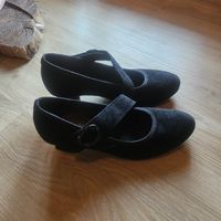 Schwarze Wildleder Gabor Pumps , Grösse 4 1/2  NEU