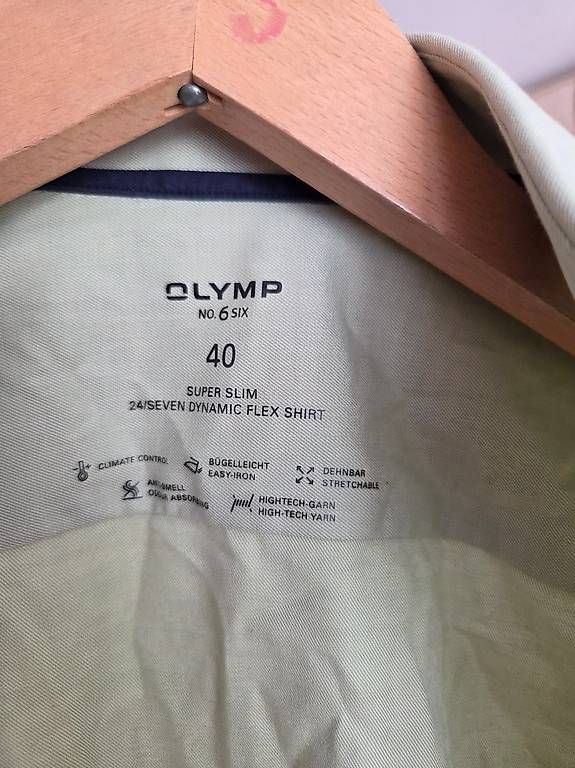 Hemden: Olymp Level 6 Super Slim Hemd Gr.40 hellgrün – Gebraucht aus Ostermundigen von wab_jxp5 1