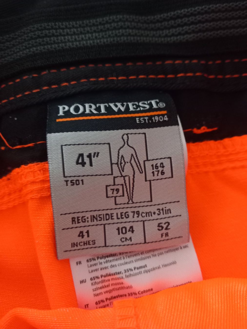 Pantaloni: Portwest Warnschutz Arbeitshose Gr.52 – Nuovo e nell'imballaggio originale da Thun venduto da Beas-Allerlei 1