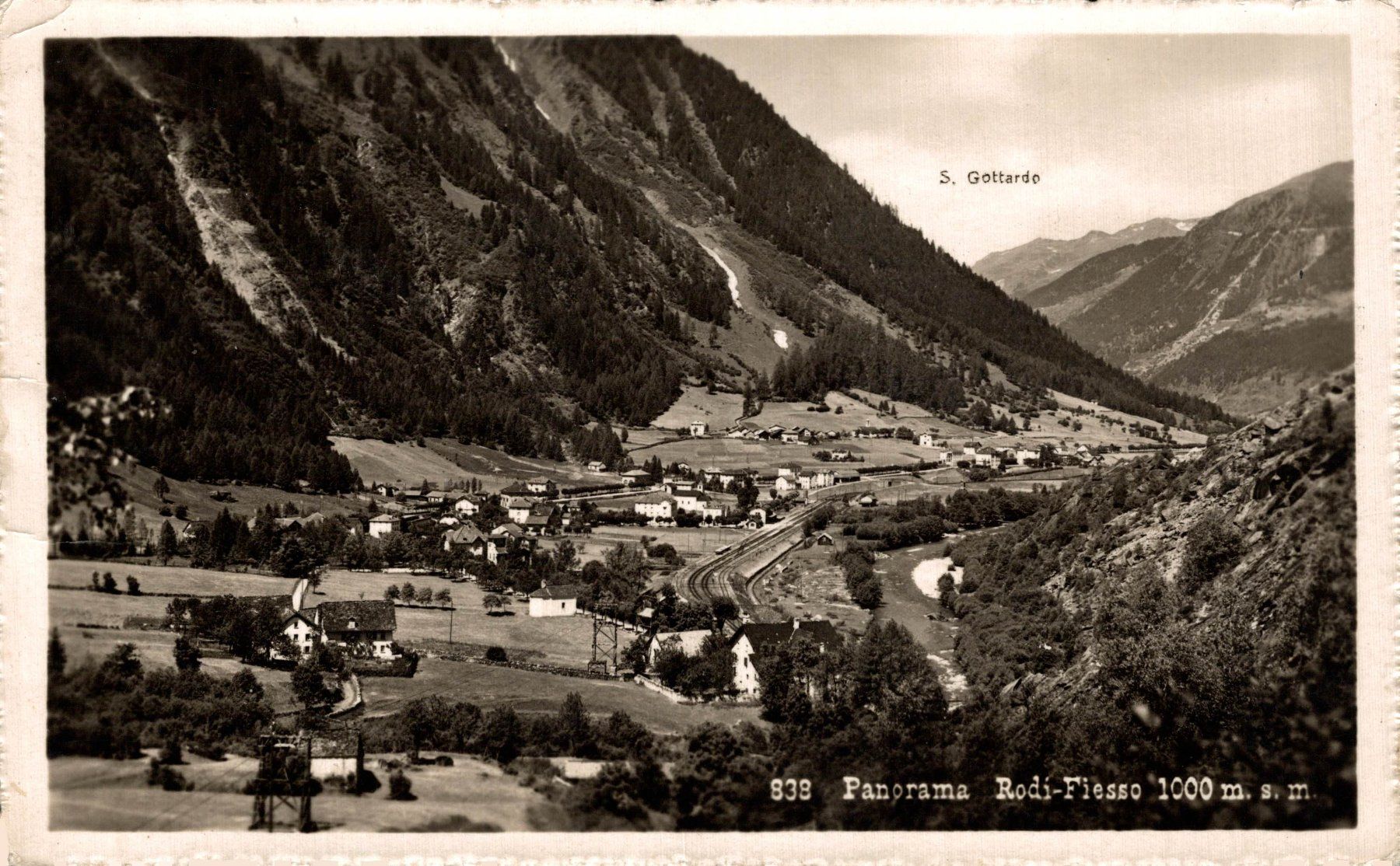 Cartoline postali: Panorama Rodi-Fiesso 1000 m.s.m. – Usato da Bronschhofen venduto da Astore
