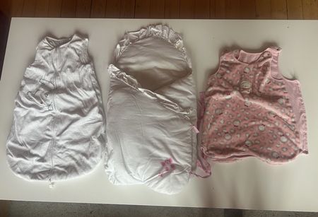 Lot de 3 gigoteuses et nid d'ange pour nouveau né