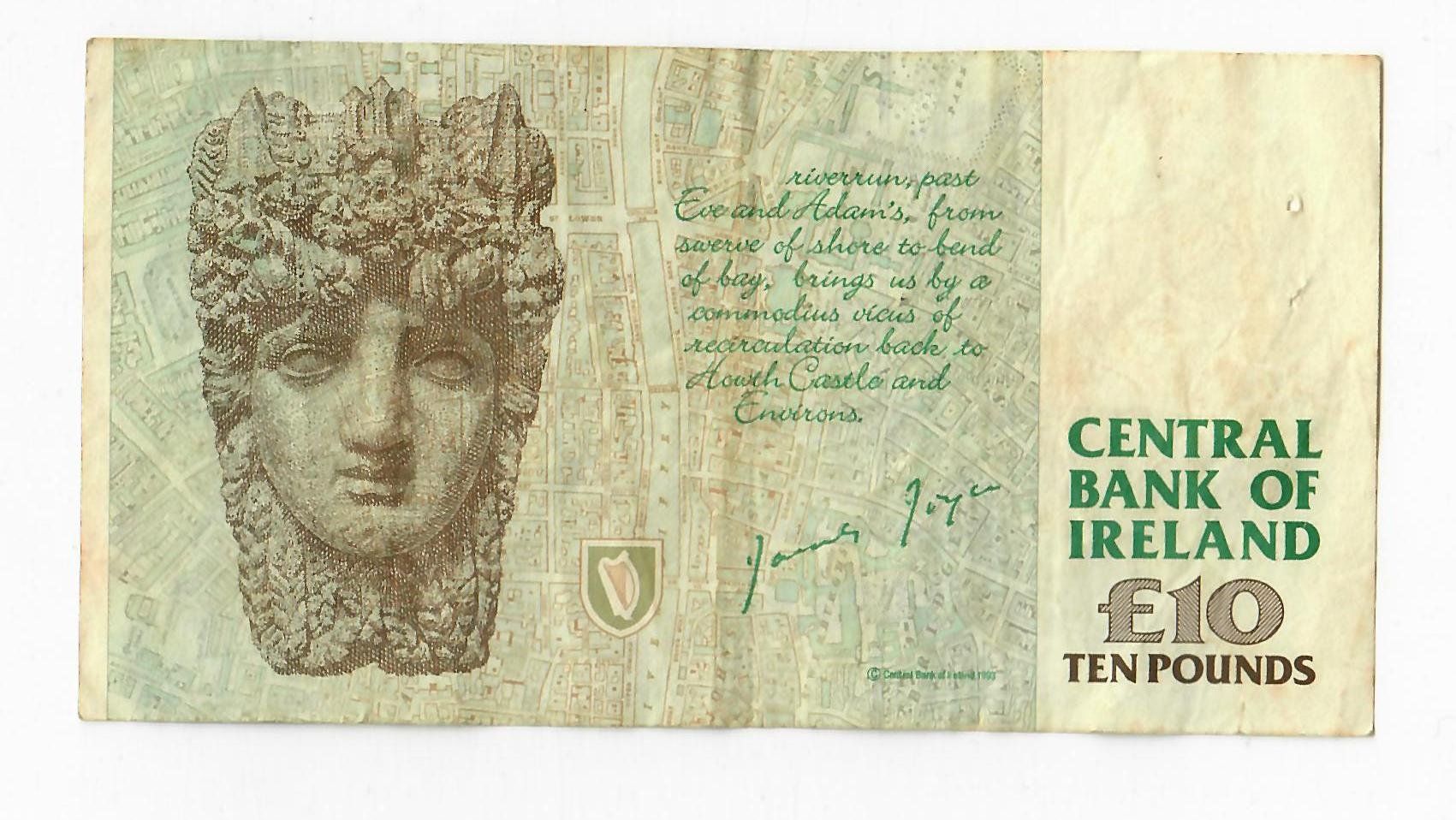 Banconote: Banknote Irland, 10 Pounds, 1998 – Usato da Landquart venduto da balboajimmy 1