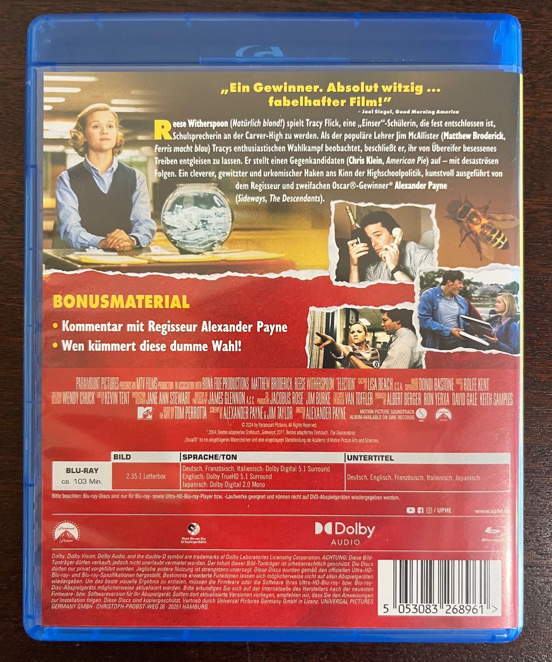 Tutti i DVDs: Blu Ray - Election - 1999 – Usato da Bergdietikon venduto da Lowieken 1
