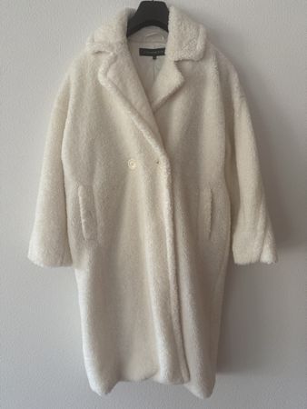 Weisse Teddyfell Jacke