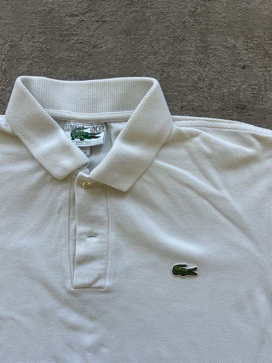 Lacoste Magliette Polo: Lacoste Polo Shirt weiss  – Usato da Luzern venduto da ame_7mck 1