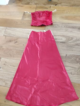 Schulabschlussparty Abendkleid Gr XS /36 rot