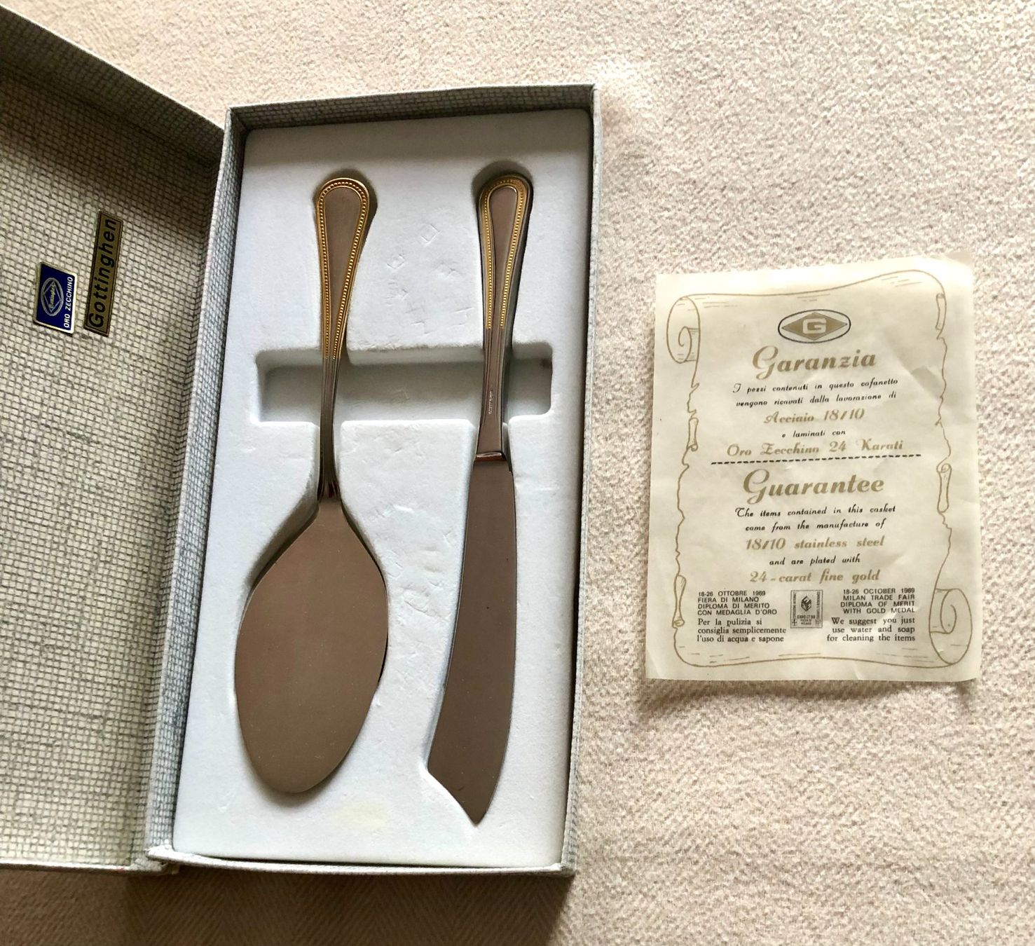 Bestecksets: Tortenschneideset – Neu und originalverpackt aus Naefels von Lenanae 1