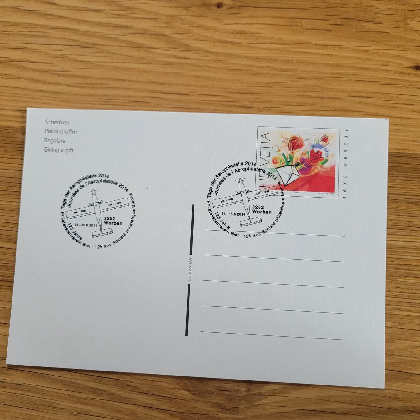 Cartoline postali: GS Karte Worben 2014 – Usato da Biel/Bienne venduto da Destockweb