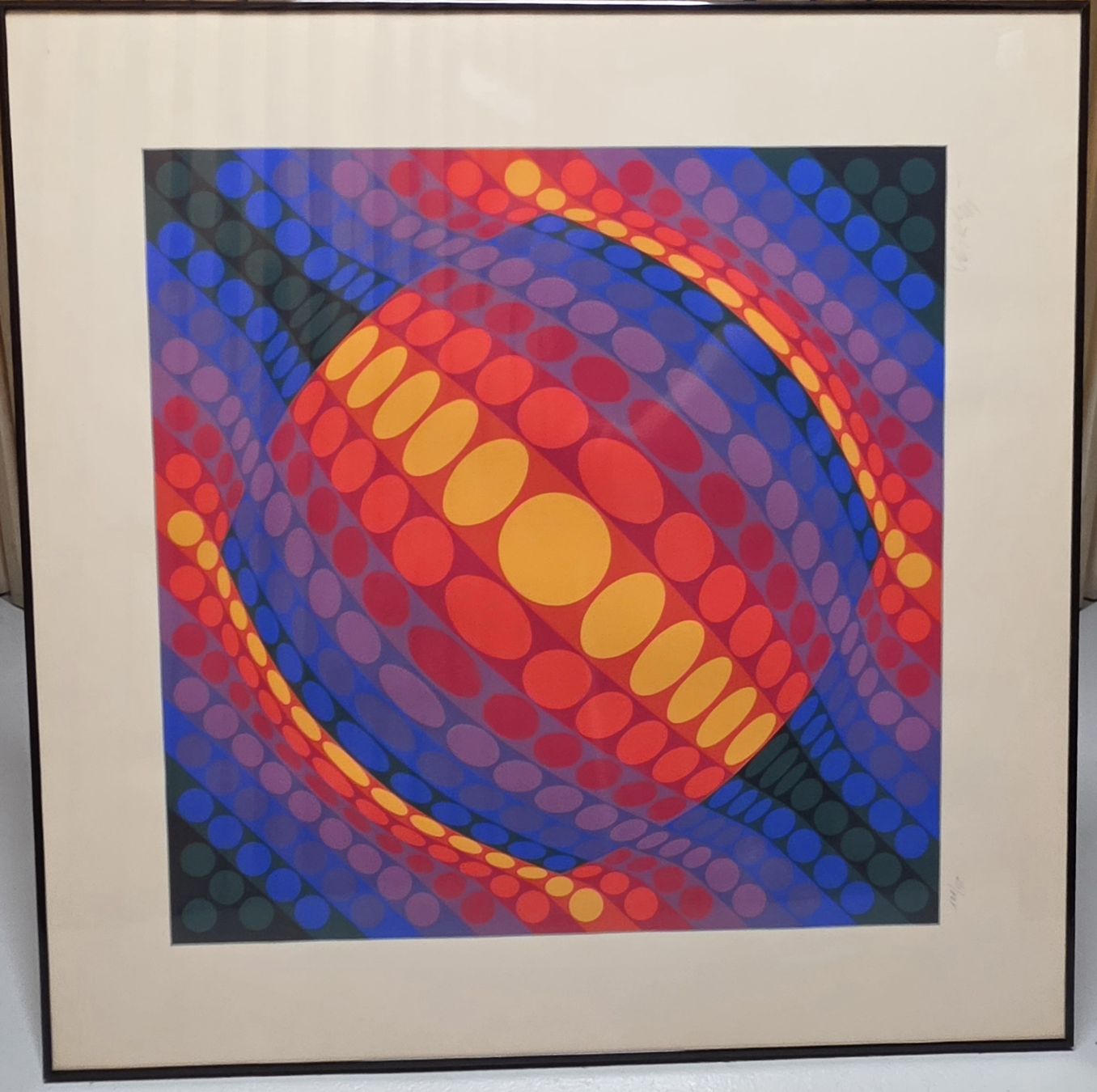 Grafica & Litografie: Vasarely Victor Serigraph " Planeta" sign. num. 80x80cm – Usato da Emmenbrücke venduto da Kunstankaufverkauf 2