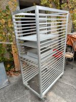 Bäckerei Tablarwagen Aluminium gebraucht mit 25 Blechen