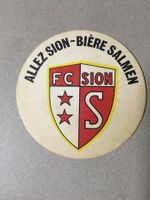 Bierdeckel Fussball FC Sion Saison 1971-1972 Salmenbräu