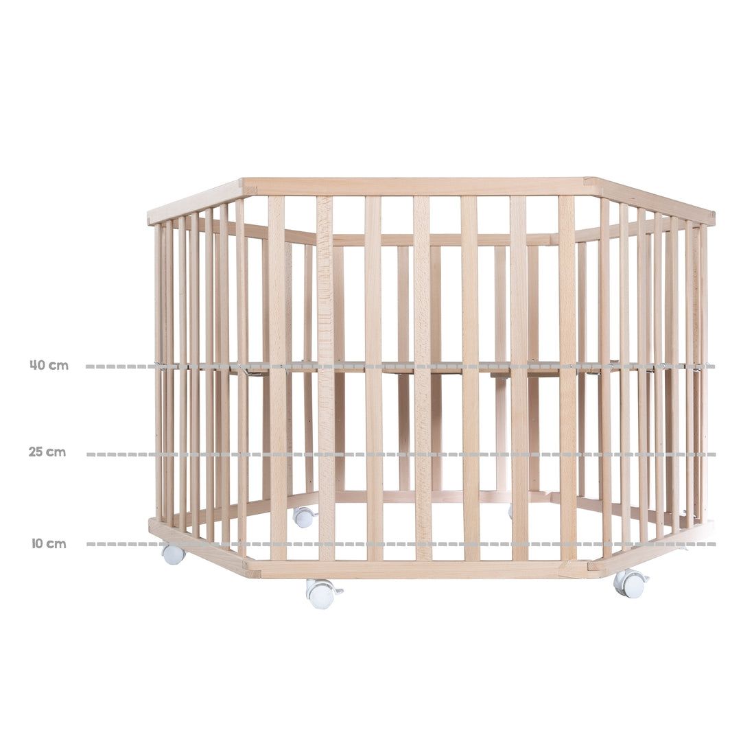 Box & Barriere di sicurezza: Roba Laufgitter 6-eckig, Design "Adam & Eule" inkl. Matratze – Usato da Felben-Wellhausen venduto da B016856 7