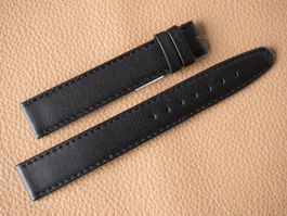Lederband feines Kalbsleder 17mm  NOS 17x16 extralang black