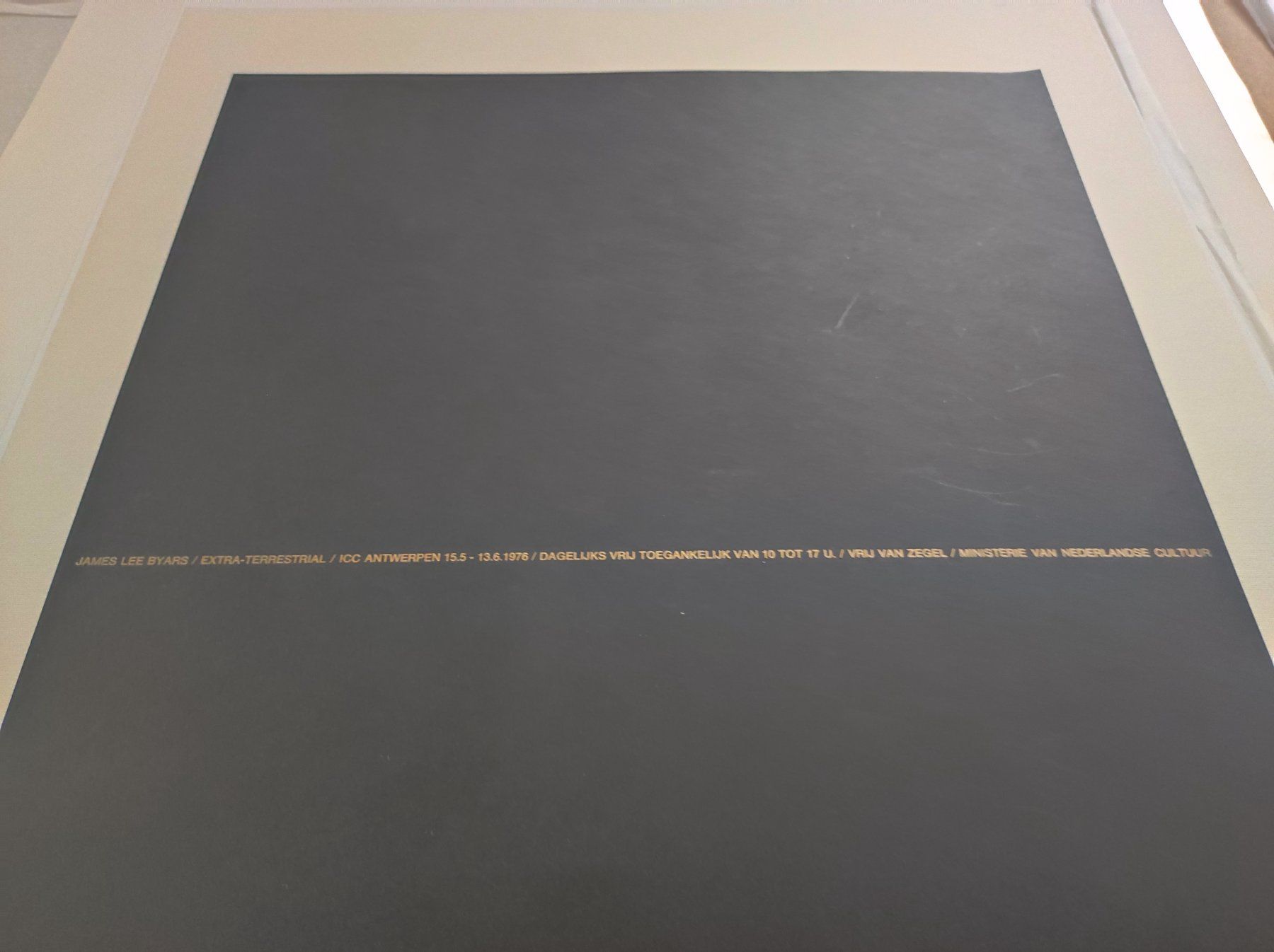 Foto & Immagini: JAMES LEE BYARS EXTRA TERRESTRIAL ORIGINAL-PLAKAT – Usato da Goldach venduto da Gaip
