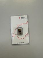 Goldbarren Kantonalbank 1g Feingold 999.9 im Blister