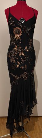Kleid mit Verzierung von Modissa glam, Grösse 38, 100% Seide