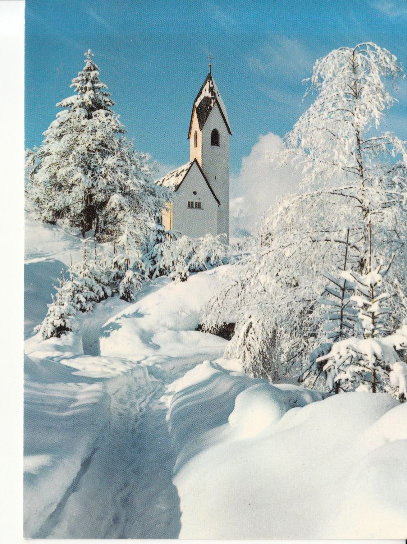 Cartoline postali: Flims-Waldhaus Kirche 1981 – Usato da Bürglen TG venduto da StampGraf