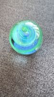 Glas Briefbeschwerer / Paperweight – Blau-Grün – Vintage 