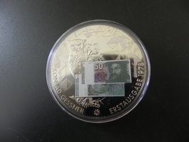 Grosse Medaille 50 Franken Banknote Erstausgabe 1978