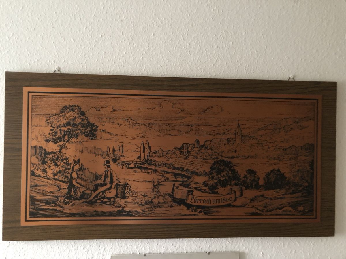 Foto & Immagini: Kupferstich Motiv: Lörrach um 1860 – Nuovo (secondo la descrizione) da Reinach BL venduto da Widder1967