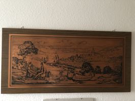 Kupferstich Motiv: Lörrach um 1860
