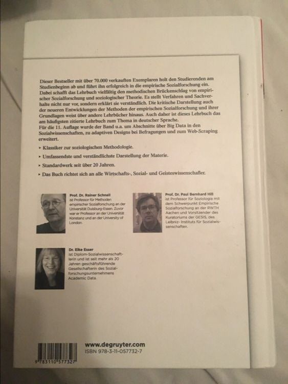 Bücher: Methoden der empirischen Sozialforschung – Gebraucht aus Zürich von jam_6ps6 1