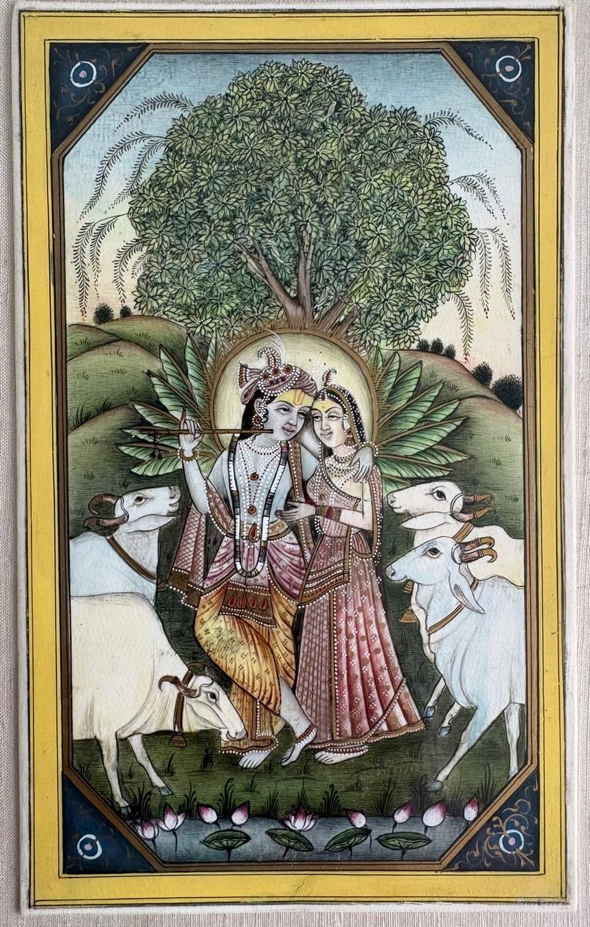 Dipinti: Wunderschönes Bild aus Indien handgemalt auf Bein – Usato da Zürich venduto da Pam-Creation 1