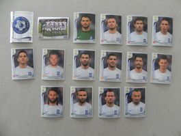 Panini Fussball WM Brasil 2014 Griechenland 16 Stück 203-221