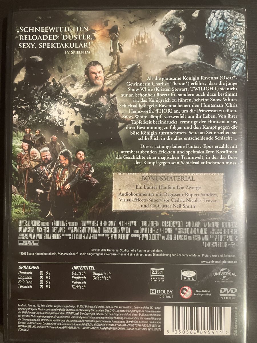 Tutti i DVDs: SnowWith& the Huntsman, mit Charlize Theron – Usato da Winterthur venduto da machmaschine 1
