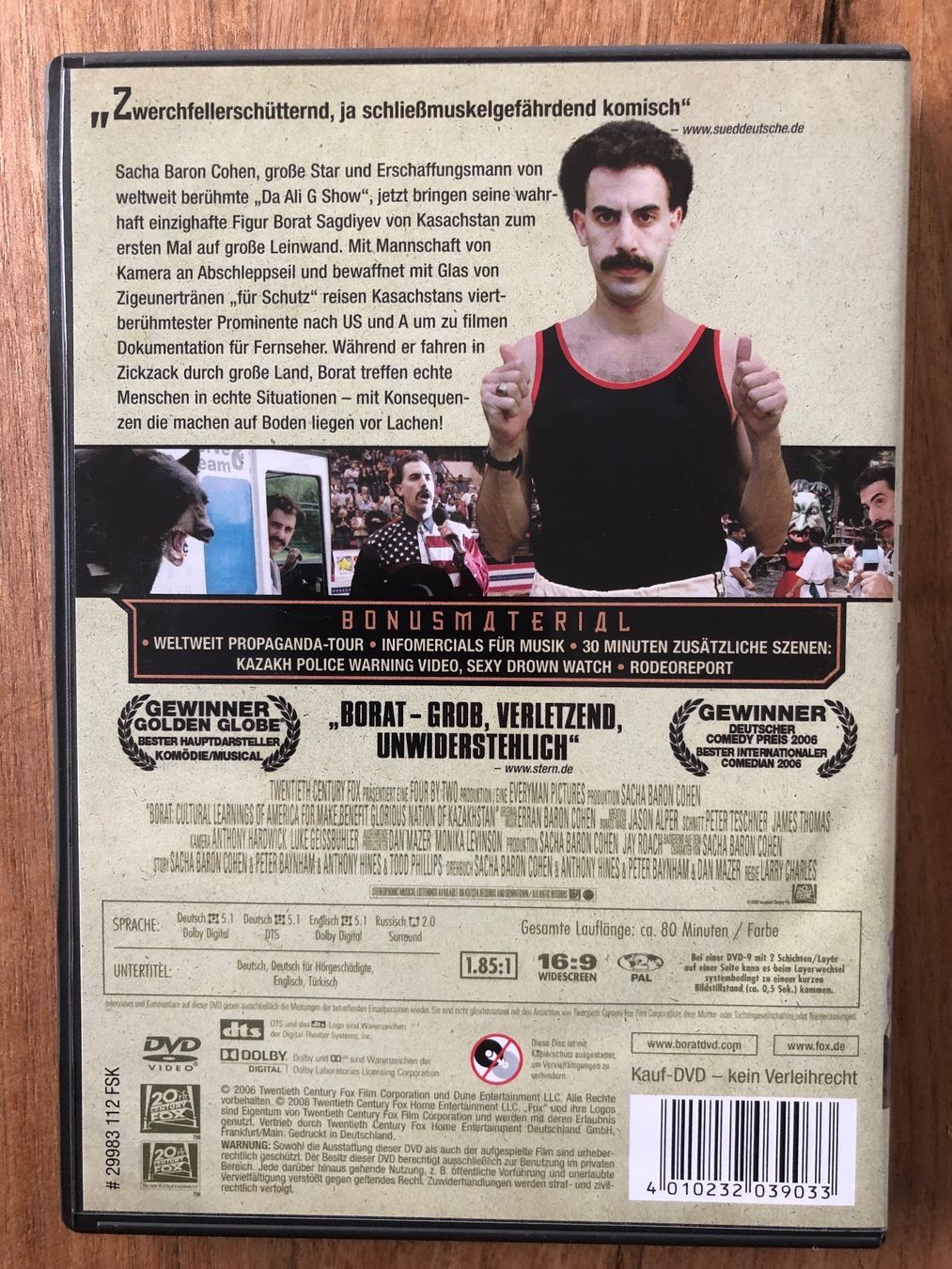 Tutti i DVDs: DVD Borat – Usato da Belp venduto da brb66 1