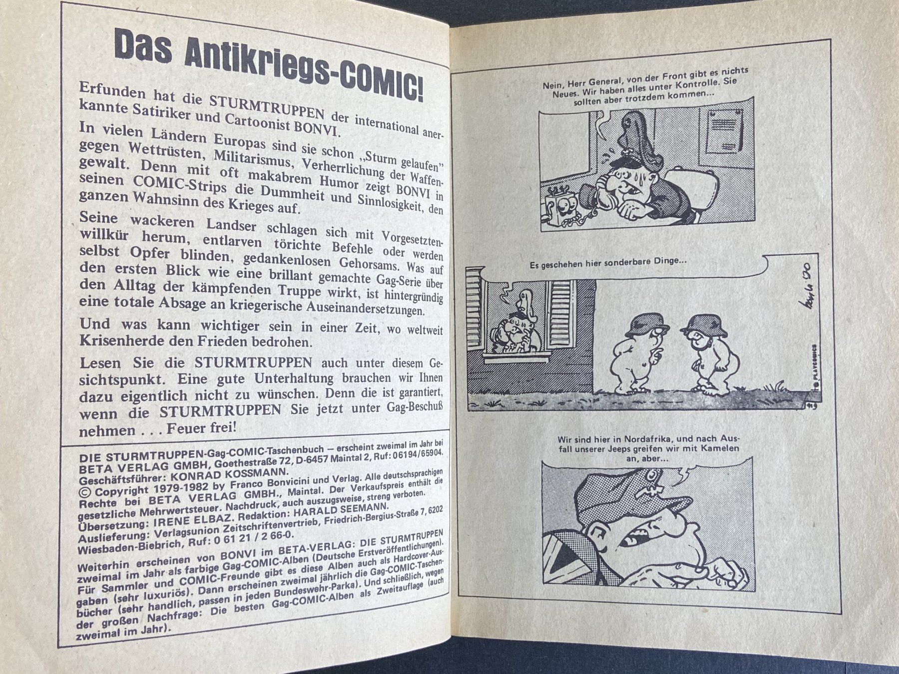 Fumetti: Gag-Comic-Taschenbuch Nr.6 "Die Sturmtruppen" – Usato da Böckten venduto da Hansi36 1