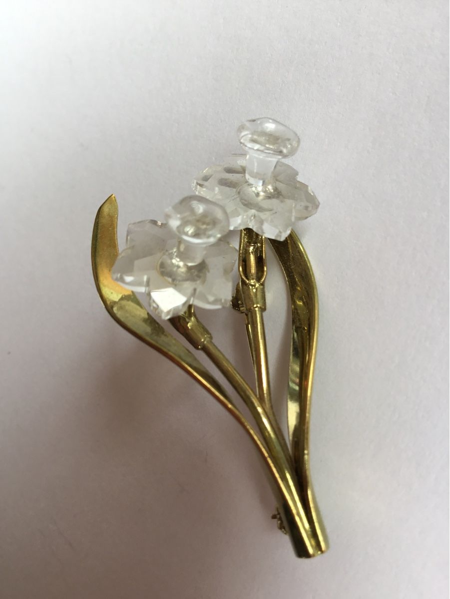 Swarovski Spille & Fermagli: Frühe Swarovski Brosche Narzisse – Usato da St. Gallen venduto da chamilla 6